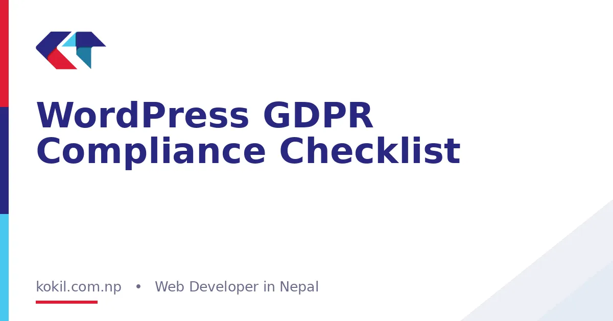 WordPress GDPR Compliance Checklist