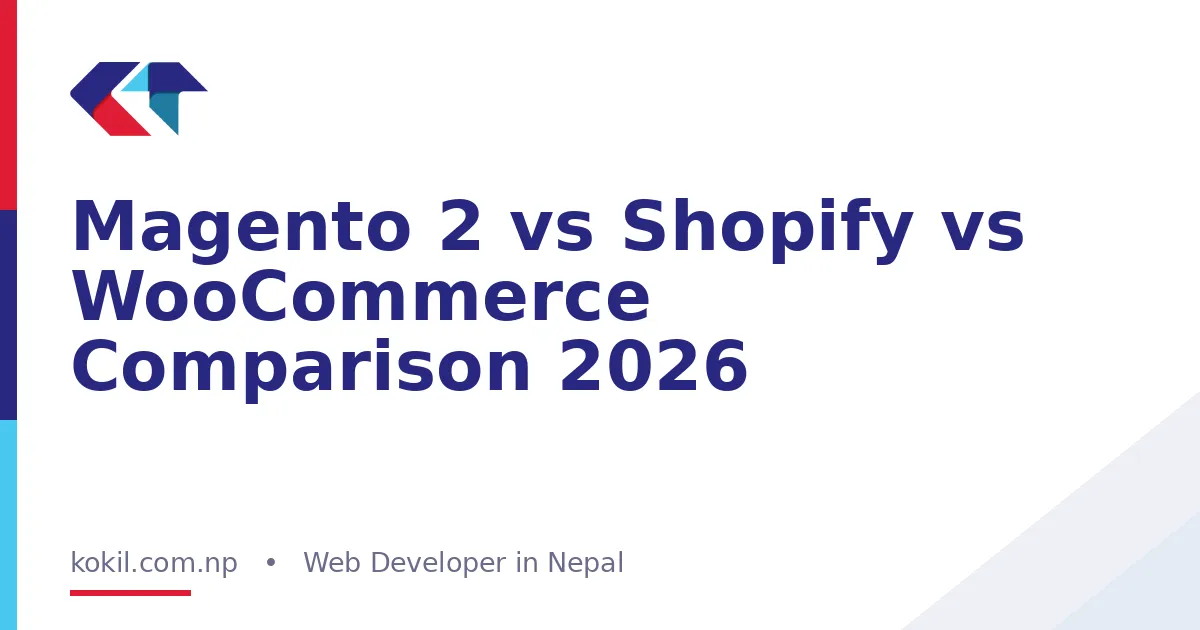 Magento 2 vs Shopify vs WooCommerce Comparison 2026