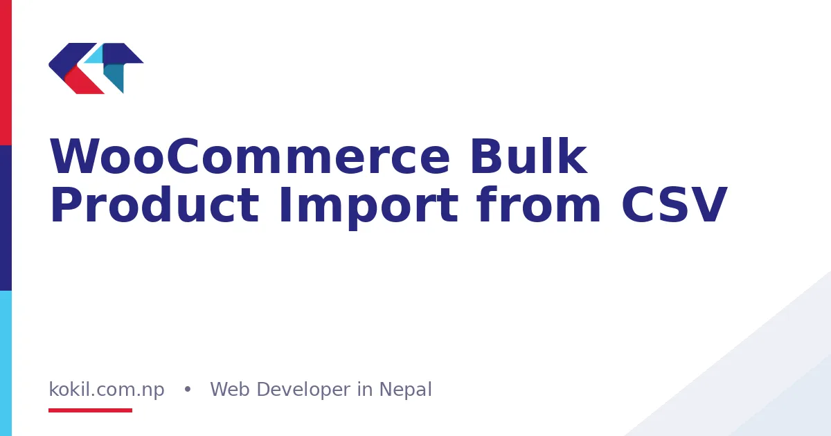 WooCommerce Bulk Product Import from CSV