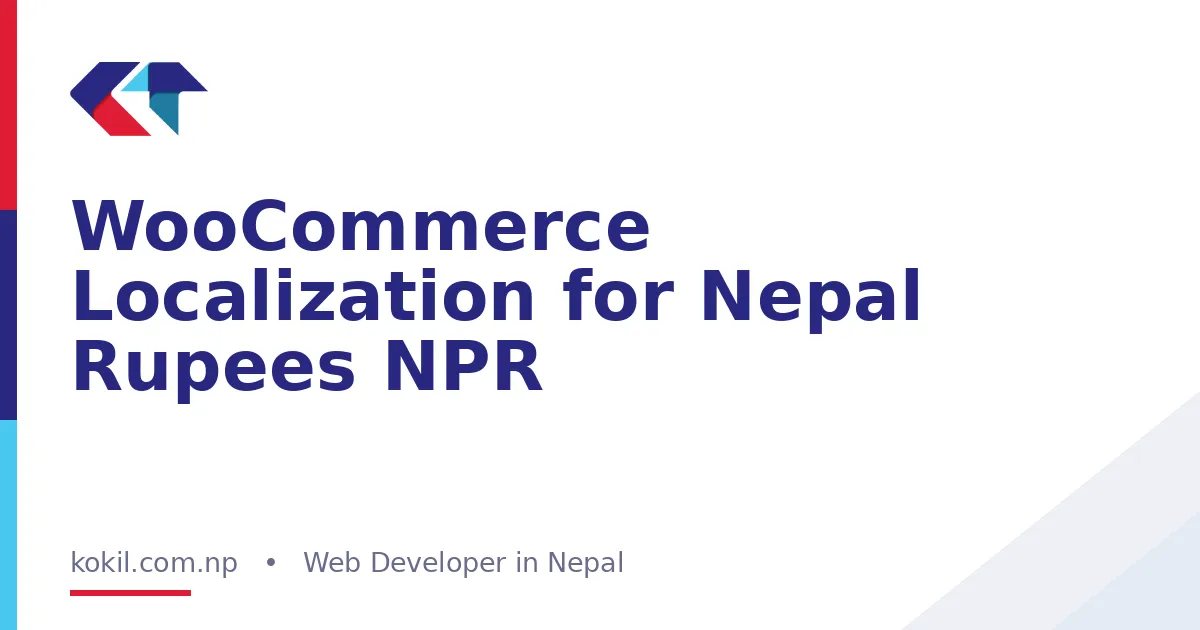 WooCommerce Localization for Nepal Rupees NPR