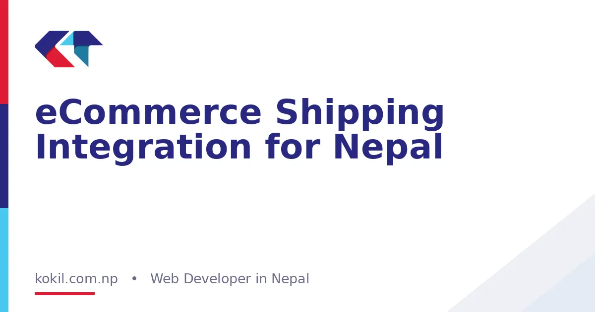 eCommerce Shipping Integration for Nepal
