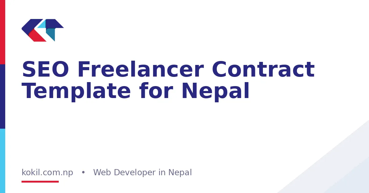 SEO Freelancer Contract Template for Nepal