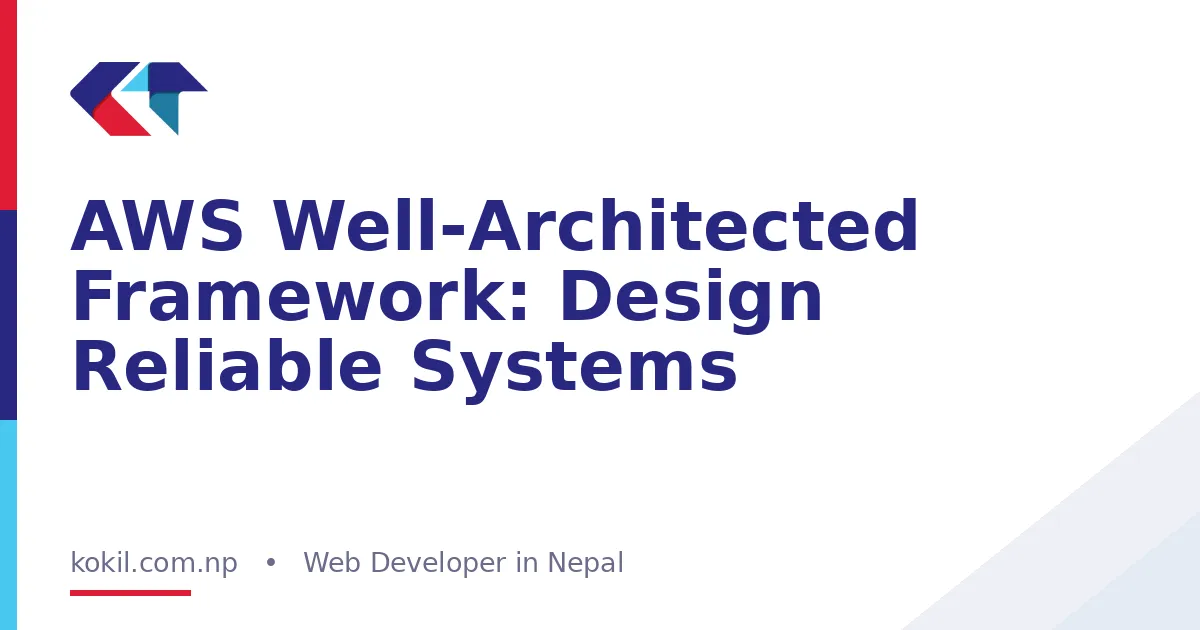 AWS Well-Architected Framework: Design Reliable Systems