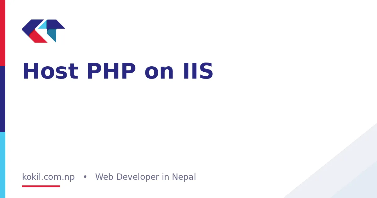 Host PHP on IIS