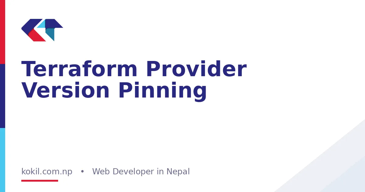 Terraform Provider Version Pinning