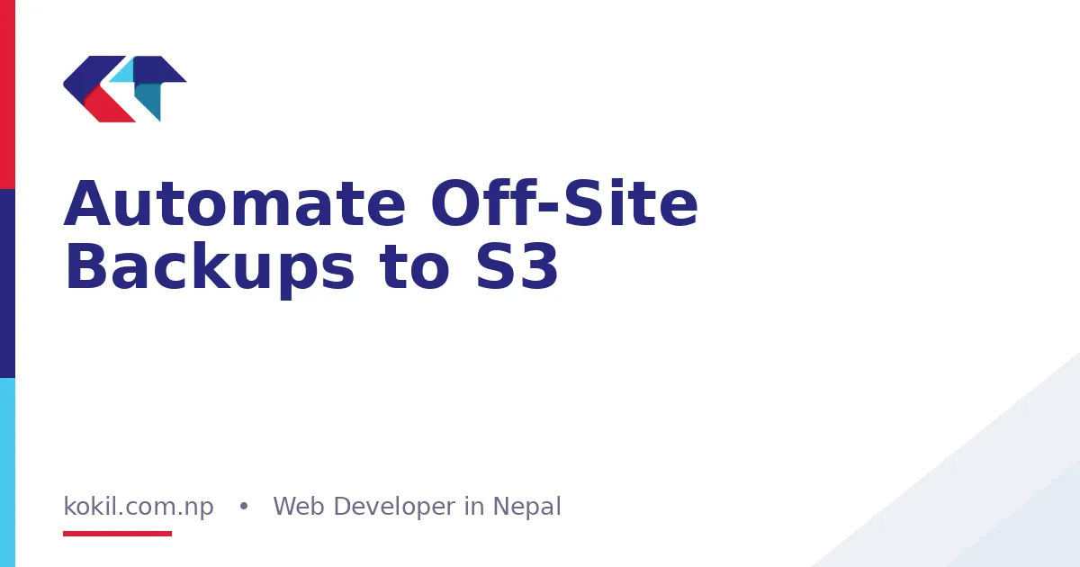 Automate Off-Site Backups to S3