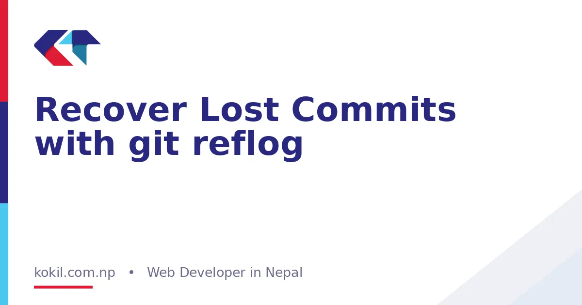 Recover Lost Commits with git reflog