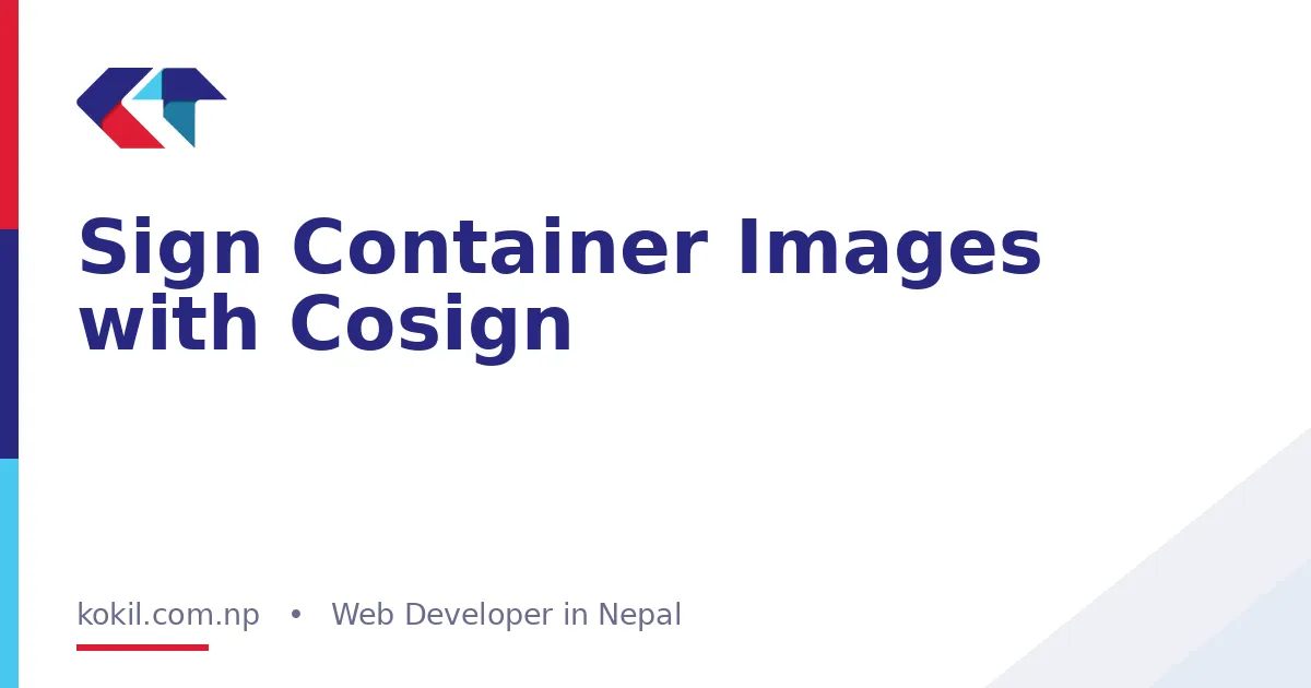Sign Container Images with Cosign