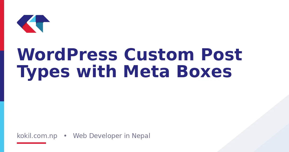 WordPress Custom Post Types with Meta Boxes
