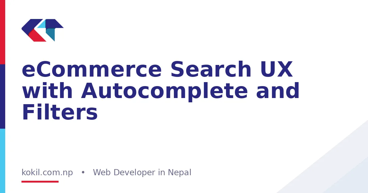 eCommerce Search UX with Autocomplete and Filters