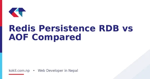 Redis Persistence RDB vs AOF Compared