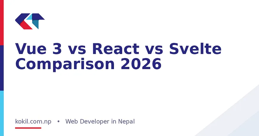 Vue 3 vs React vs Svelte Comparison 2026
