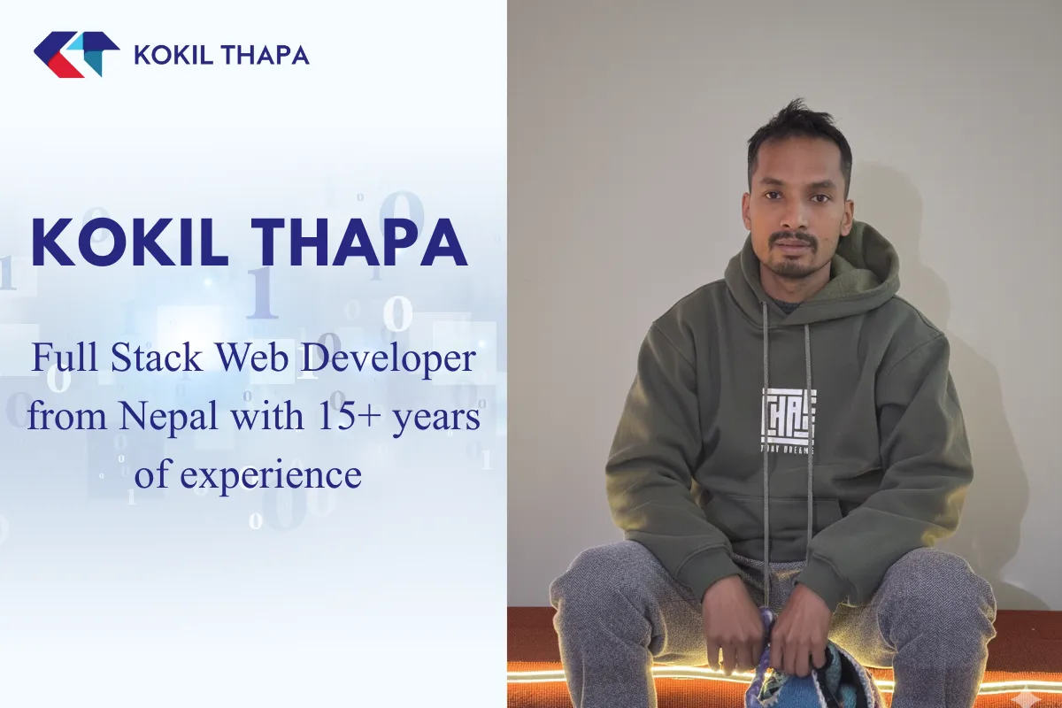 Kokil Thapa working as a full-stack web developer in Nepal - 15+ years of experience in Laravel, PHP, and custom web development.