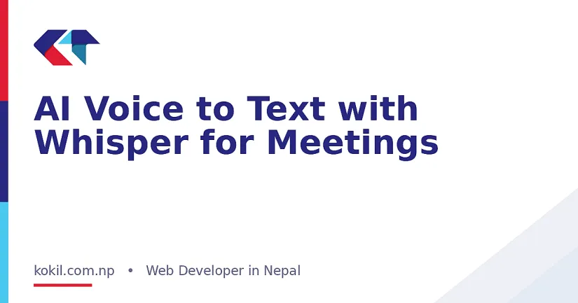 AI Voice to Text with Whisper for Meetings