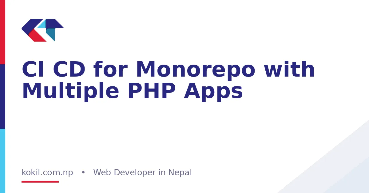 CI CD for Monorepo with Multiple PHP Apps