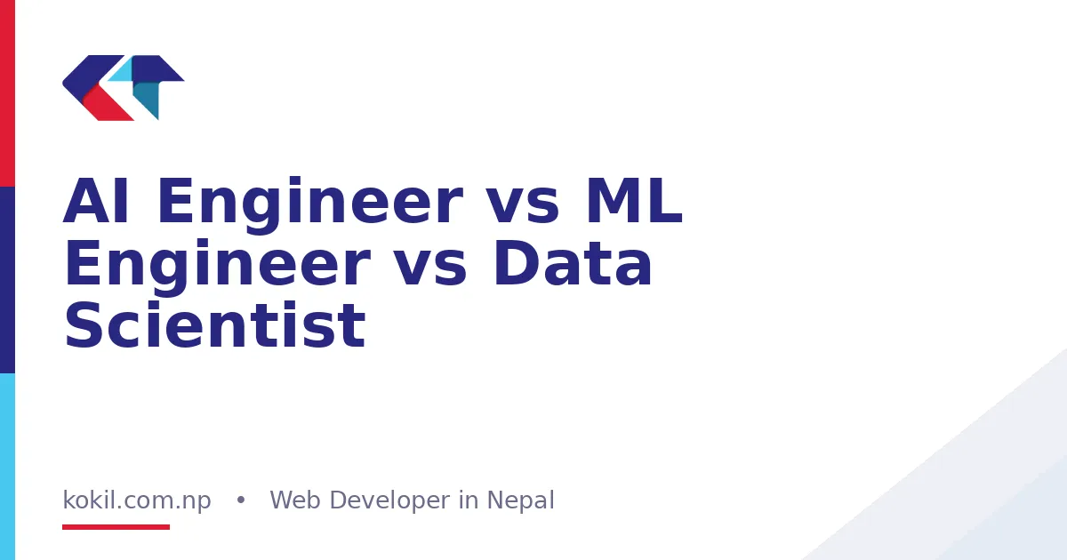 AI Engineer vs ML Engineer vs Data Scientist