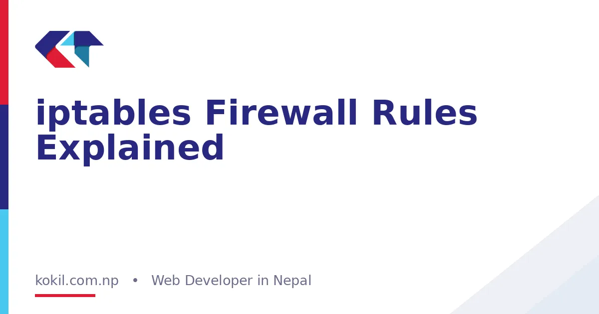 iptables Firewall Rules Explained