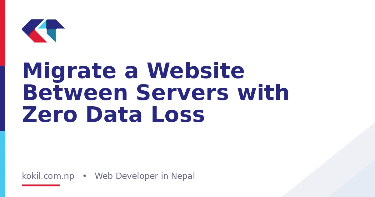 Migrate a Website Between Servers with Zero Data Loss