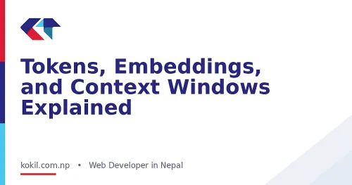 Tokens, Embeddings, and Context Windows Explained