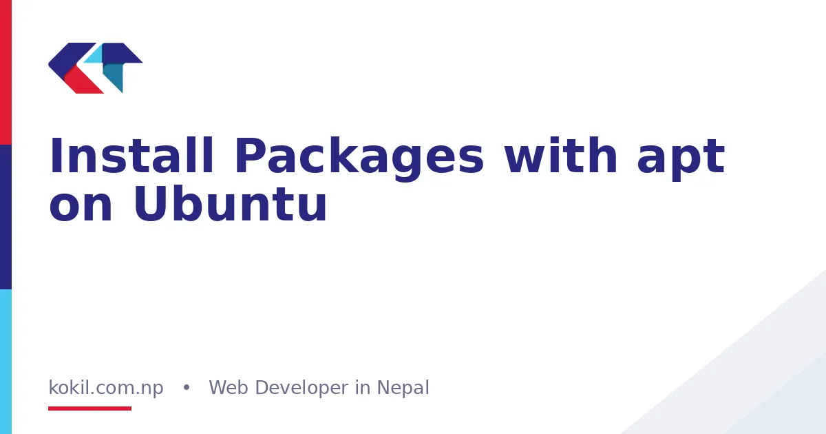 Install Packages with apt on Ubuntu