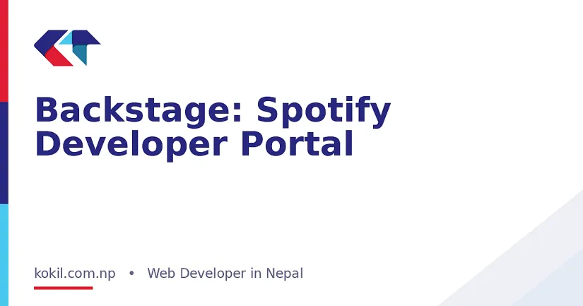 Backstage: Spotify Developer Portal