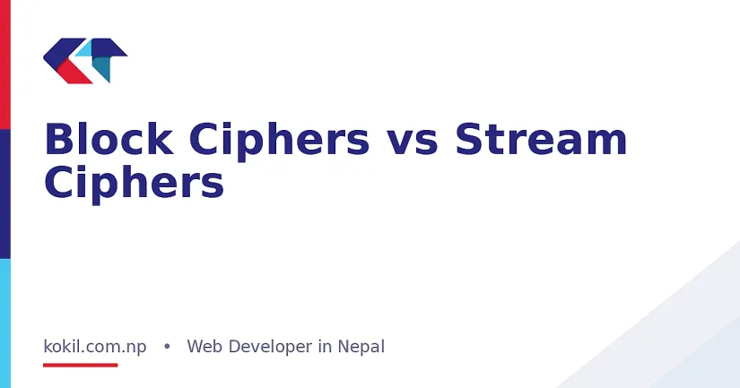 Block Ciphers vs Stream Ciphers