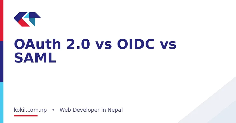 OAuth 2.0 vs OIDC vs SAML