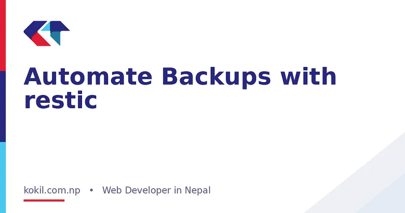 Automate Backups with restic
