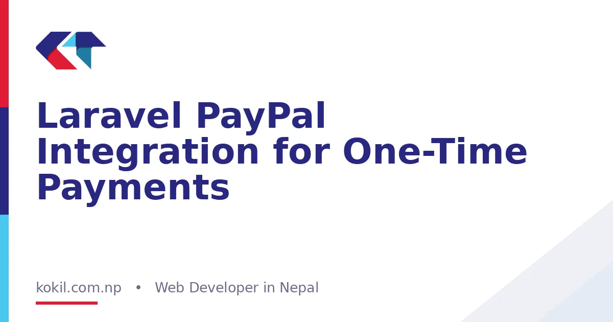 Laravel PayPal Integration for One-Time Payments